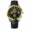 True Worth Original Chronograph Leather Strap Watch - Black