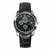 True Worth Original Chronograph Leather Strap Watch - Black-Silver