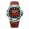 Patek Nautilus Leather Strap Master Lock - Full Brown