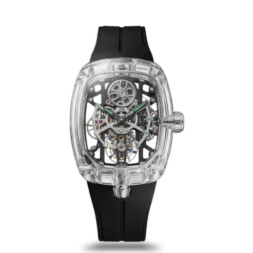 Luxury Black Skeleton Automatic Men’s Watch