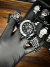 RLX GMT Master 2 - Full Black - Black-White Bezel