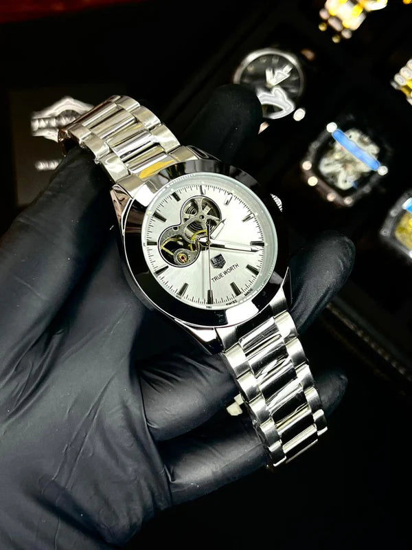 True Worth Open Heart Automatic Watch -TWAT326