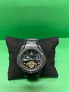 Luxury Black Skeleton Automatic Watch – Stainless Steel Men's Timepiece