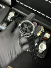 Tsot Leather Strap Chronograph Watch