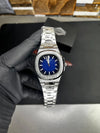 Patek Nautilus Quartz Watch - Blue Dial