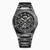 HB Diamond Cut Watch Black