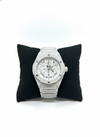 Hublot White Luxury Chronograph Watch with Stainless Steel Bracelet