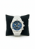 Luxury White Case Blue Dial Chronograph Watch