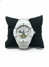 Luxury White Mechanical Skeleton Watch