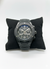 Hublot Black Luxury Skeleton Chronograph Watch with Stainless Steel Bracelet