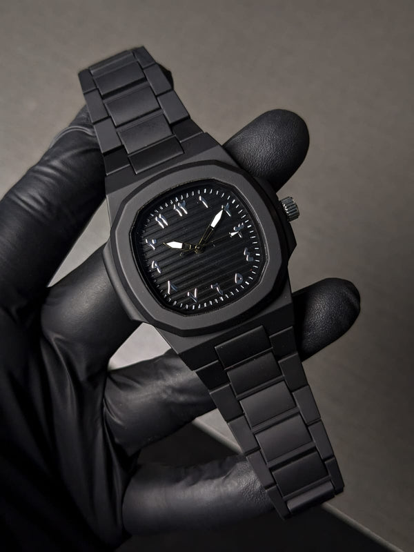 Skmei Original Black Arabic Aura Watch Nautilus Style