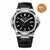 Patek Nautilus Leather Strap Master Lock - Black