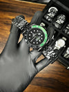 RLX GMT Master 2 - Full Black - Black-Green Bezel