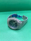 Luxury Skeleton Automatic Watch – Blue Dial Stainless Steel Men's Timepiece